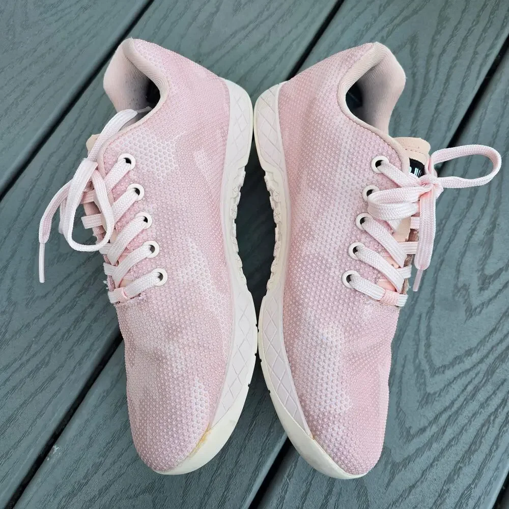Nobull Women's Outwork Pink Camo Trainer Crossfit Shoes, Size 9